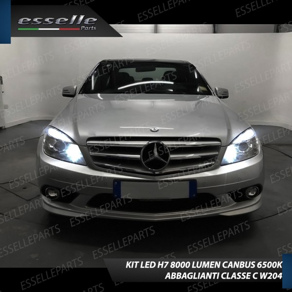 Conversione Fari Full LED 6000K bianco Mercedes Classe C W204 Pre-Restyling