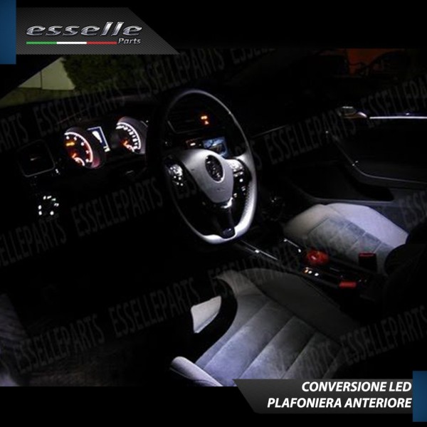 Kit LED interni + Luci targa LED 6000K Bianco Canbus VW Golf MK7 con interni alogeni