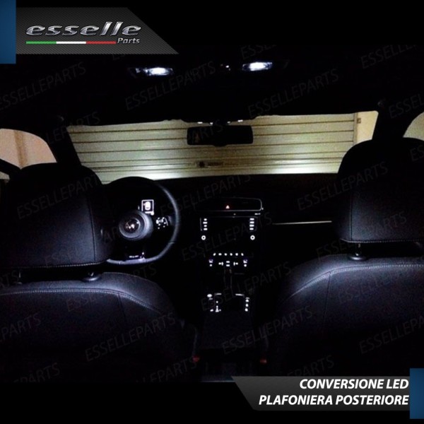 Kit LED interni + Luci targa LED 6000K Bianco Canbus VW Golf MK7 con interni alogeni