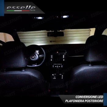 Kit LED interni + Luci targa LED 6000K Canbus VW Golf MK7 RESTYLING con interni alogeni