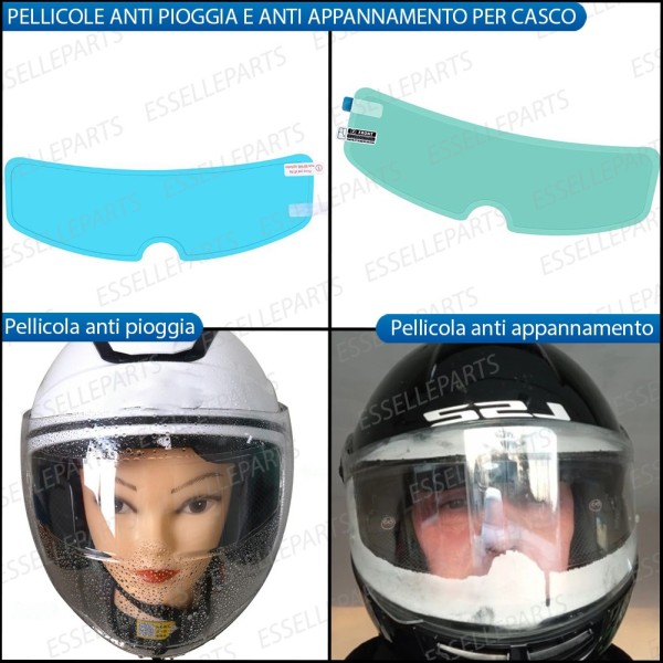 SET PELLICOLE PER CASCO ADESIVE ANTI PIOGGIA PER KYMCO