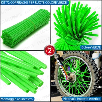 Kit Cover - VERDE - Raggi in ABS per moto,motorini,scooter MALAGUTI