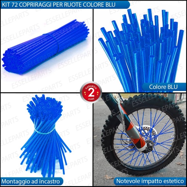 Kit Cover - BLU - Raggi in ABS per moto,motorini,scooter MALAGUTI