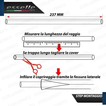 Kit Cover - NERO - Raggi in ABS per moto,motorini,scooter PEUGEOT