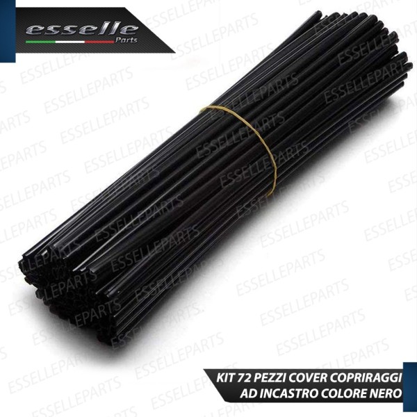 Kit Cover - NERO - Raggi in ABS per moto,motorini,scooter KAWASAKI