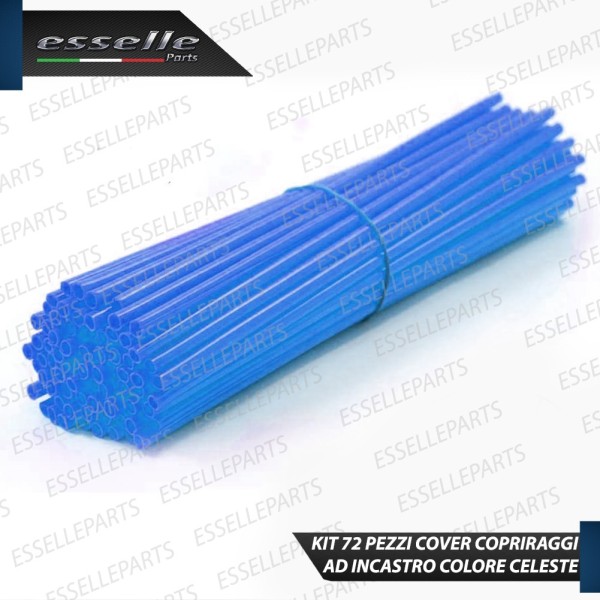 Kit Cover - CELESTE - Raggi in ABS per moto,motorini,scooter KAWASAKI