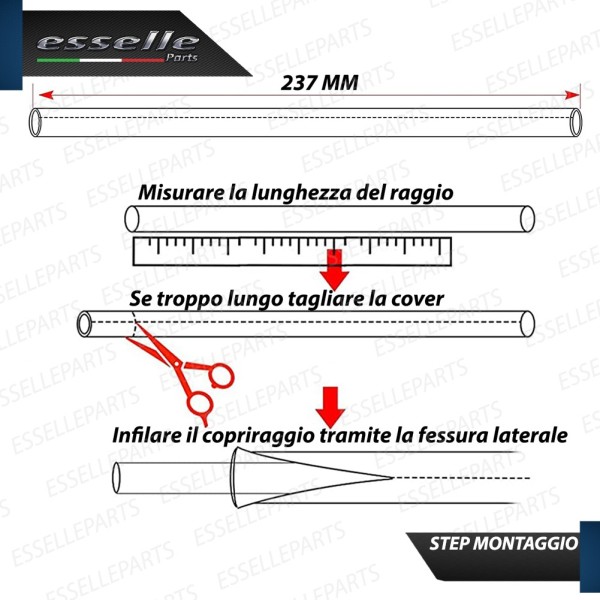 Kit Cover - BIANCO - Raggi in ABS per moto,motorini,scooter MALAGUTI