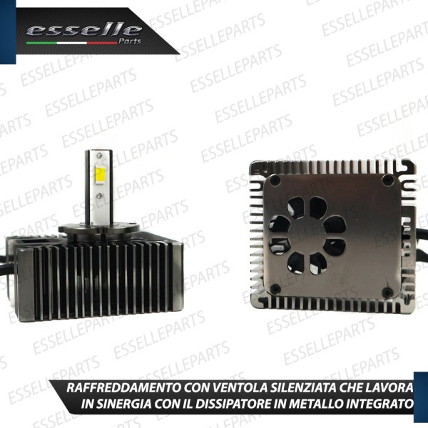 KIT LED D5S CONVERSIONE DA BIXENO A LED 12000 LUMEN 6000K FIAT TIPO