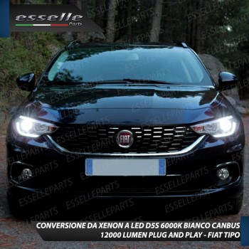 KIT LED D5S CONVERSIONE DA BIXENO A LED 12000 LUMEN 6000K FIAT TIPO