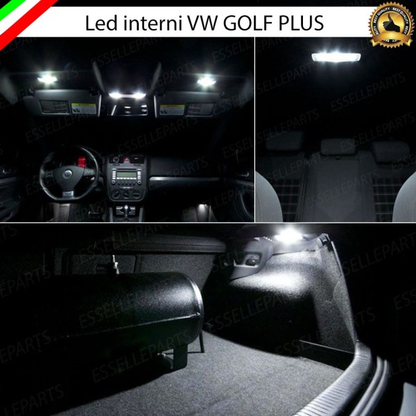 Kit Led interni Medium Pack 6000K Luce Bianca Canbus VW Golf Plus