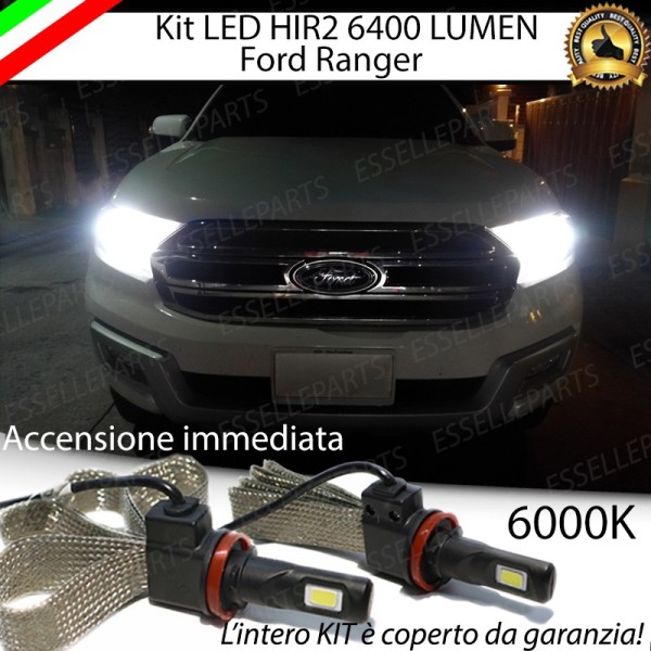 Kit Full LED HIR2 6400 Lumen 6000K bianco Anabbaglianti FORD RANGER 4 Restyling