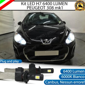 Kit Full LED H7 6400 LUMEN Anabbaglianti PEUGEOT 308 Kit Full LED H7 6400 LUMEN Anabbaglianti PEUGEOT 308