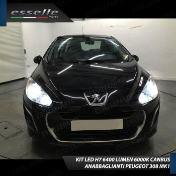 Kit Full LED H7 6400 LUMEN Anabbaglianti PEUGEOT 308 Kit Full LED H7 6400 LUMEN Anabbaglianti PEUGEOT 308