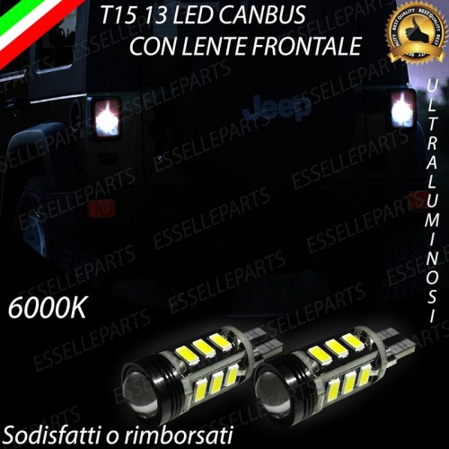 Luci Retromarcia Led Canbus JEEP WRANGLER III Luce Bianca No Error
