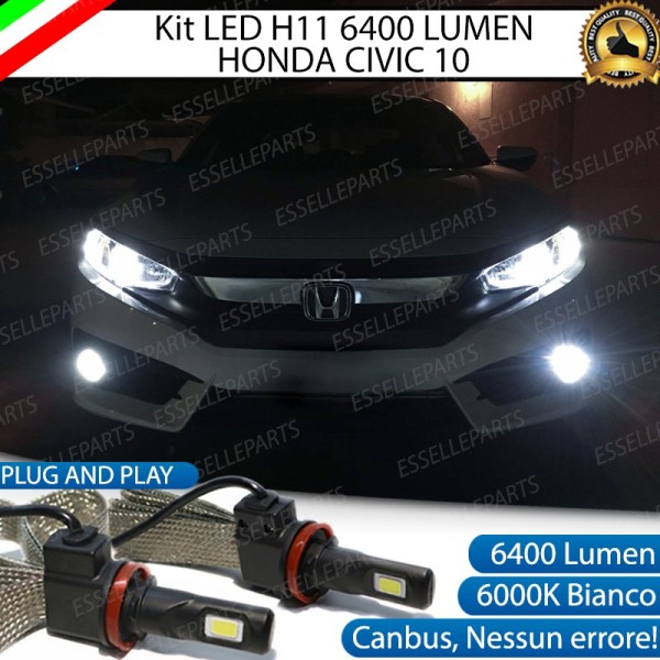 Kit Full LED Anabbaglianti H11 6400 LUMEN HONDA CIVIC X