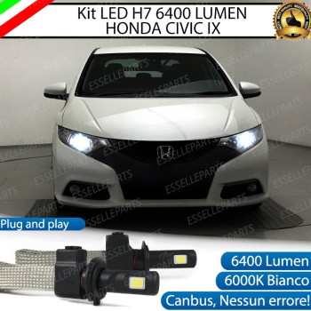 Kit Full LED H7 6400 LUMEN Anabbaglianti HONDA CIVIC IX Kit Full LED H7 6400 LUMEN Anabbaglianti HONDA CIVIC IX