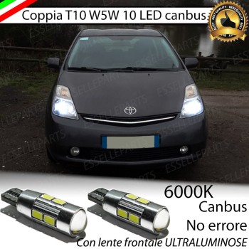 Luci Di Posizione 10 LED per Toyota Prius MK2 Luce Bianca