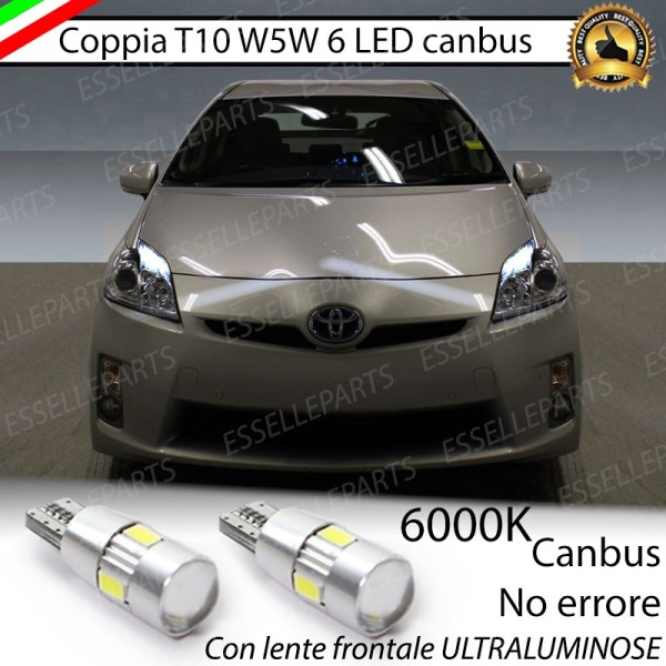 Luci Di Posizione 6 LED Per Toyota Prius MK3 Luce Bianca