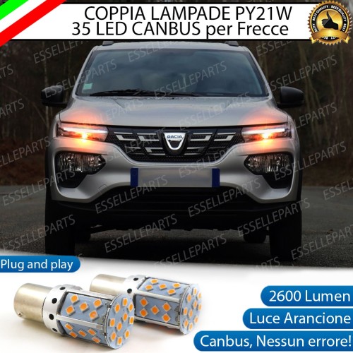 Coppia Frecce Anteriori PY21W 35 LED Canbus DACIA SPRING