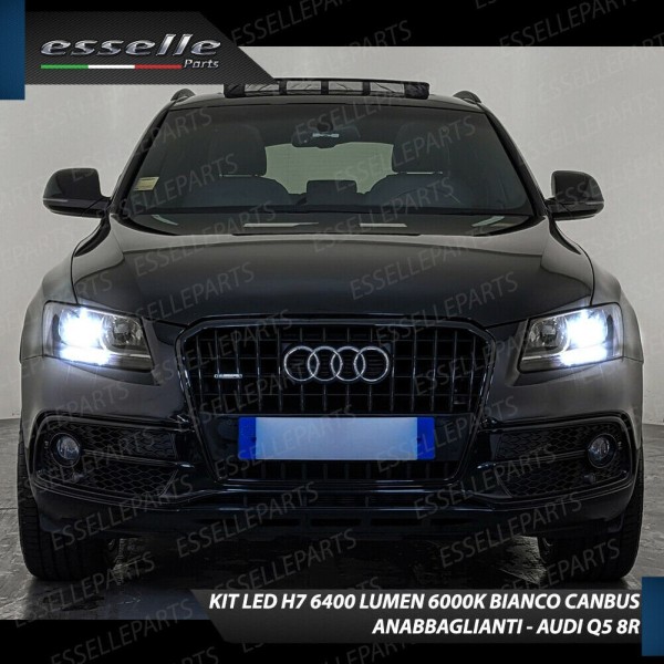 Conversione Fari Full LED 6000k canbus AUDI Q5 Luce Bianca No Error