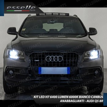 Conversione Fari Full LED 6000k canbus AUDI Q5 Luce Bianca No Error