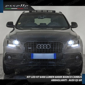 Conversione Fari Full LED 6000k canbus AUDI Q5 Luce Bianca No Error