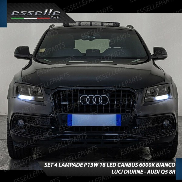 Conversione Fari Full LED 6000k canbus AUDI Q5 Luce Bianca No Error