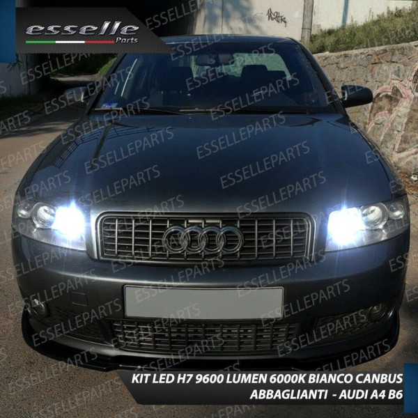 Conversione Fari Full LED 6000k canbus AUDI A4 B6 Luce Bianca No Error