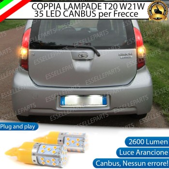 Coppia Lampade T20 WY21W 35 LED CANBUS PER FRECCE DIREZIONALI POSTERIORI PER DAIHATSU SIRION