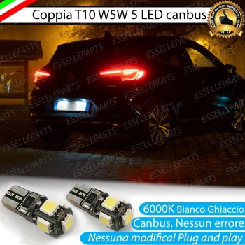 Luci Targa 5 LED Canbus 6000K per RENAULT CLIO 5