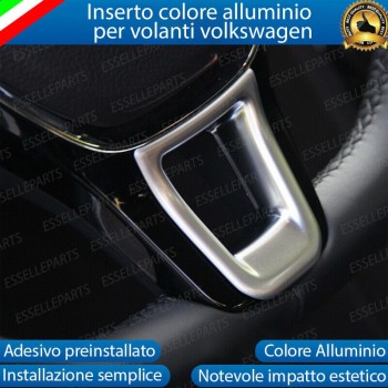 Inserto per volante in alluminio per VW GOLF VII Inserto per volante in alluminio per VW GOLF VII