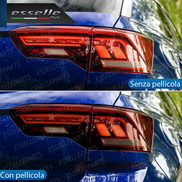 Pellicola Adesiva Nero Lucido Fume' Oscuramento Fari 40% Auto Moto 40 X 150 Cm