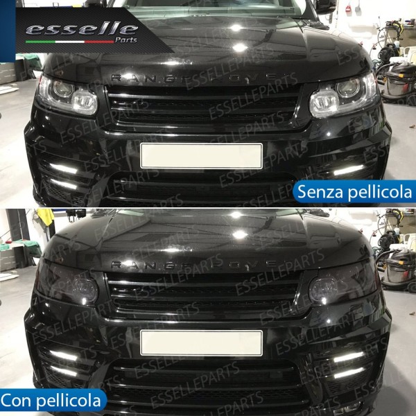 Pellicola Adesiva Nero Lucido Fume' Oscuramento Fari 40% Auto Moto 40 X 150 Cm