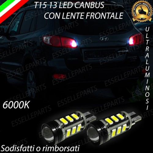 Luci Retromarcia Led Canbus HYUNDAI SANTA FE II Luce Bianca No Error
