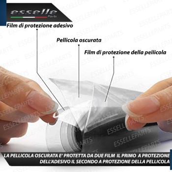 Pellicola Adesiva Nero Lucido Fume' per moto,motorini,scooter PEUGEOT