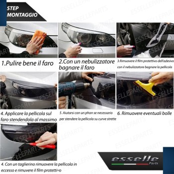 Pellicola Adesiva Nero Lucido Fume' per moto,motorini,scooter PEUGEOT