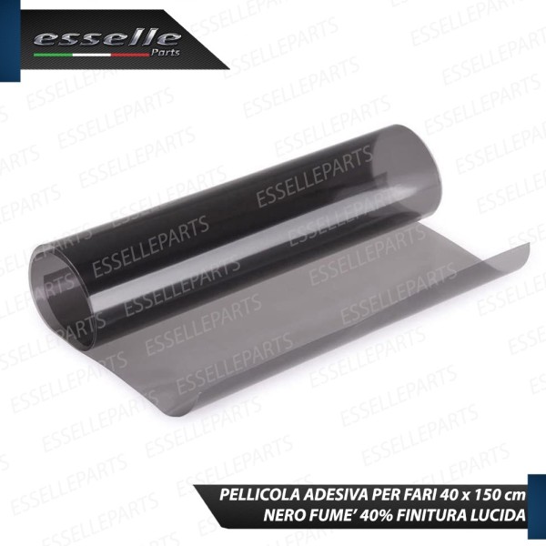 Pellicola Adesiva Nero Lucido Fume' 40 X 150 Cm Oscuramento Fari 40% per moto,motorini,scooter TRIUMPH