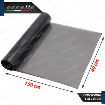 Pellicola Adesiva Nero Lucido Fume' 40 X 150 Cm Oscuramento Fari 40% per moto,motorini,scooter TRIUMPH