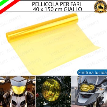 Pellicola Adesiva Giallo Lucido 40 X 150 Cm per Fari moto,motorini,scooter SUZUKI