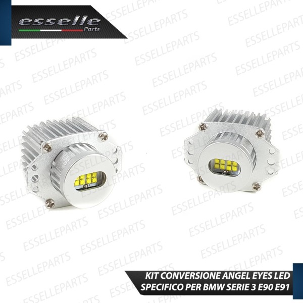 Kit Angel Eyes A Led Cree Canbus 6000k bianco Per BMW Serie 3 E90 E91 Dal 09/2008