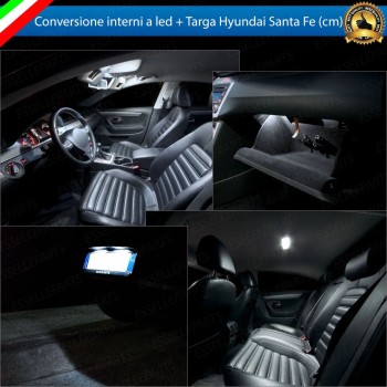 Kit LED Interni + Targa Per Hyundai Santa Fe 2 6000K Canbus