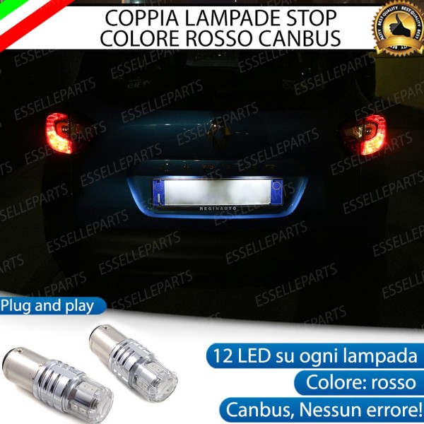 Coppia Lampade LED BAY15D Stop / Posizione Posteriori per RENAULT CAPTUR I PRE-RESTYLING