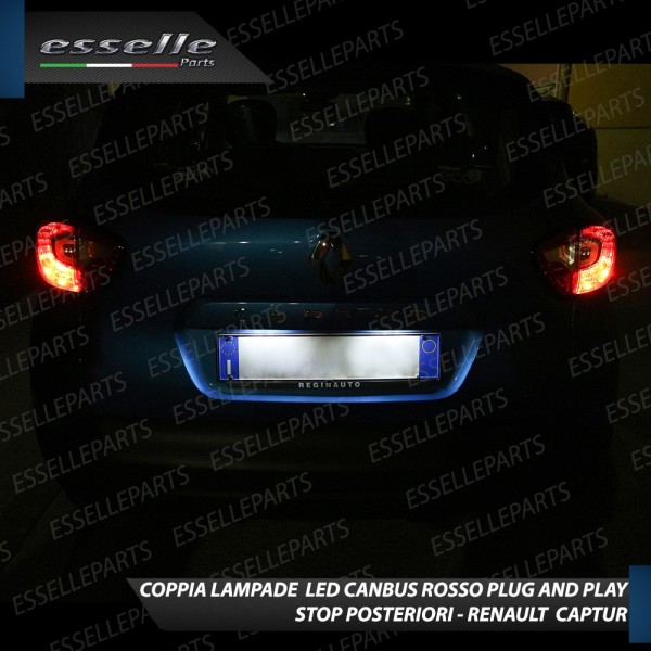 Coppia Lampade LED BAY15D Stop / Posizione Posteriori per RENAULT CAPTUR I PRE-RESTYLING