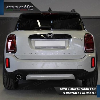 Terminale di scarico cromato INOX per MINI COUNTRYMAN F60