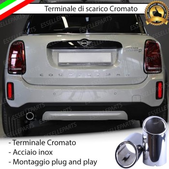 Terminale di scarico cromato INOX per MINI COUNTRYMAN F60