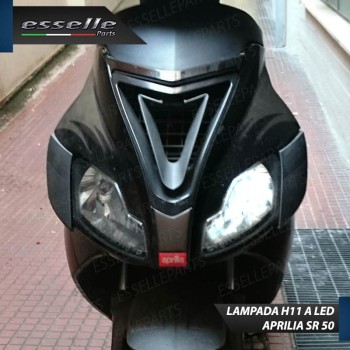 Conversione a LED H11 per APRILIA SR 50 2012-2015 R Factory