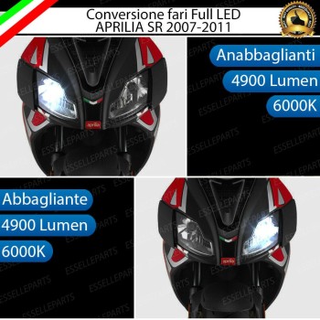 Kit LED H11 Conversione per Aprilia SR 50 R 9800 Lumen