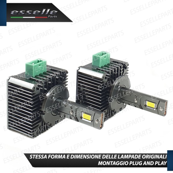 Conversione D3S Led Da Xenon A Led 12000 Lumen 6000K AUDI A3 8P 8PA dal 05/2008