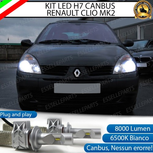 Kit Full LED H7 8000 Lumen 6000K Anabbaglianti RENAULT CLIO MK2