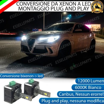 Coppia Lampade D3S Led Da Xenon A Led 12000 Lumen 6000K ALFA ROMEO Stelvio Coppia Lampade D3S Led Da Xenon A Led 12000 Lumen 6000K ALFA ROMEO Stelvio